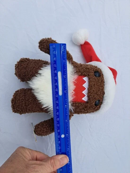 Domo Kun Limited Edition Plush Toy Santa Hat Holiday Collectible  2011 Brown - Picture 8 of 9